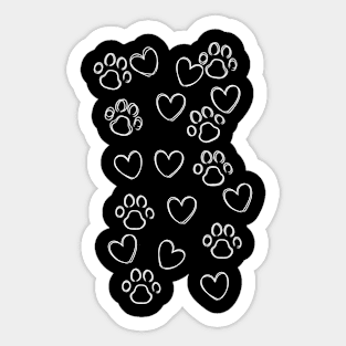 Heart Paws Sticker